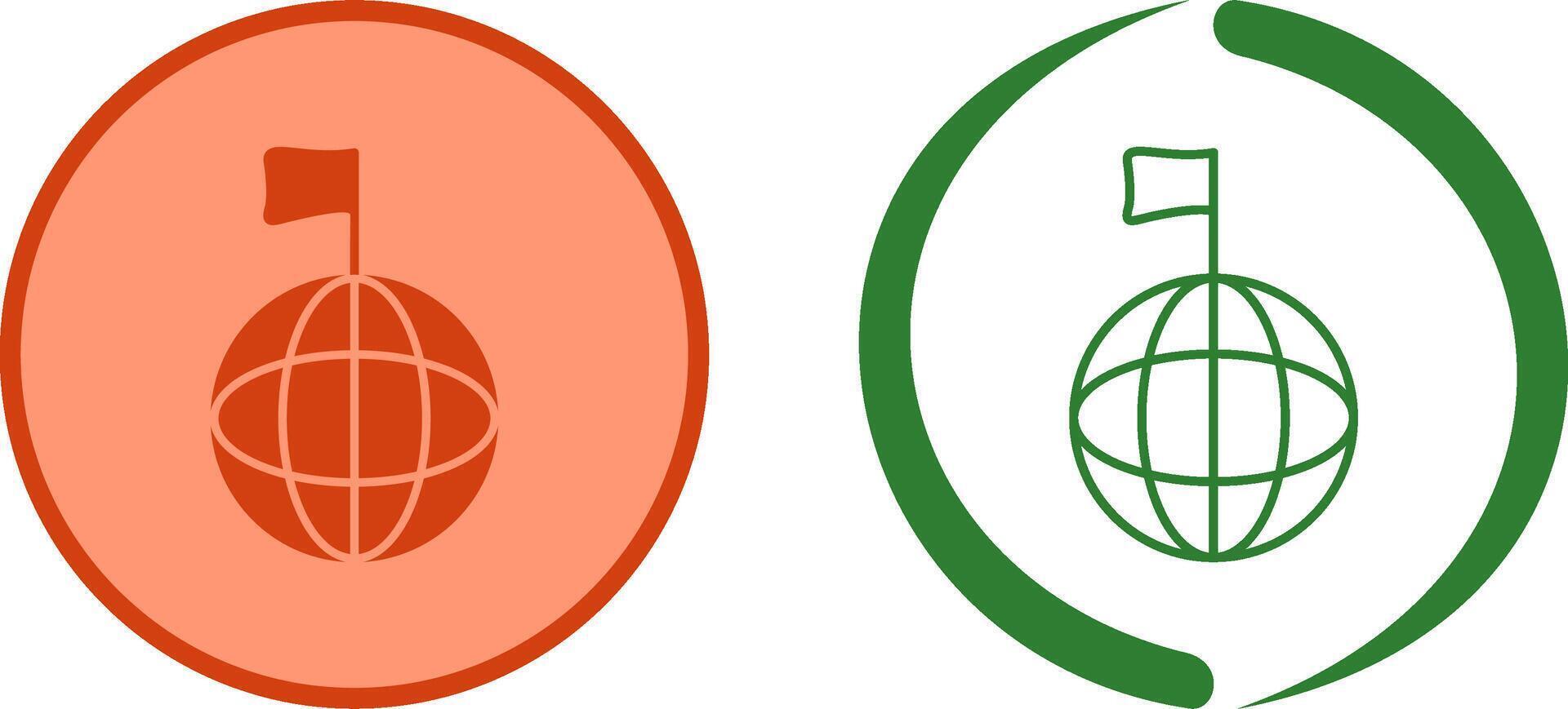Unique Global Signals Icon Design vector