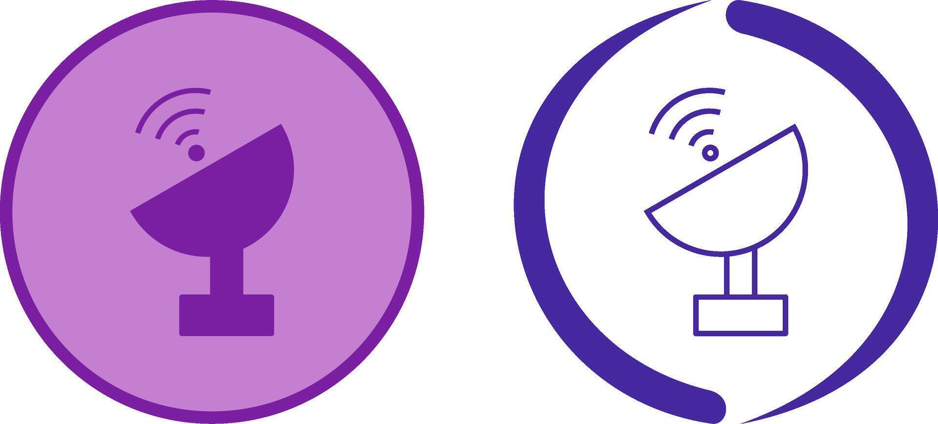Unique Satellite Icon Design vector