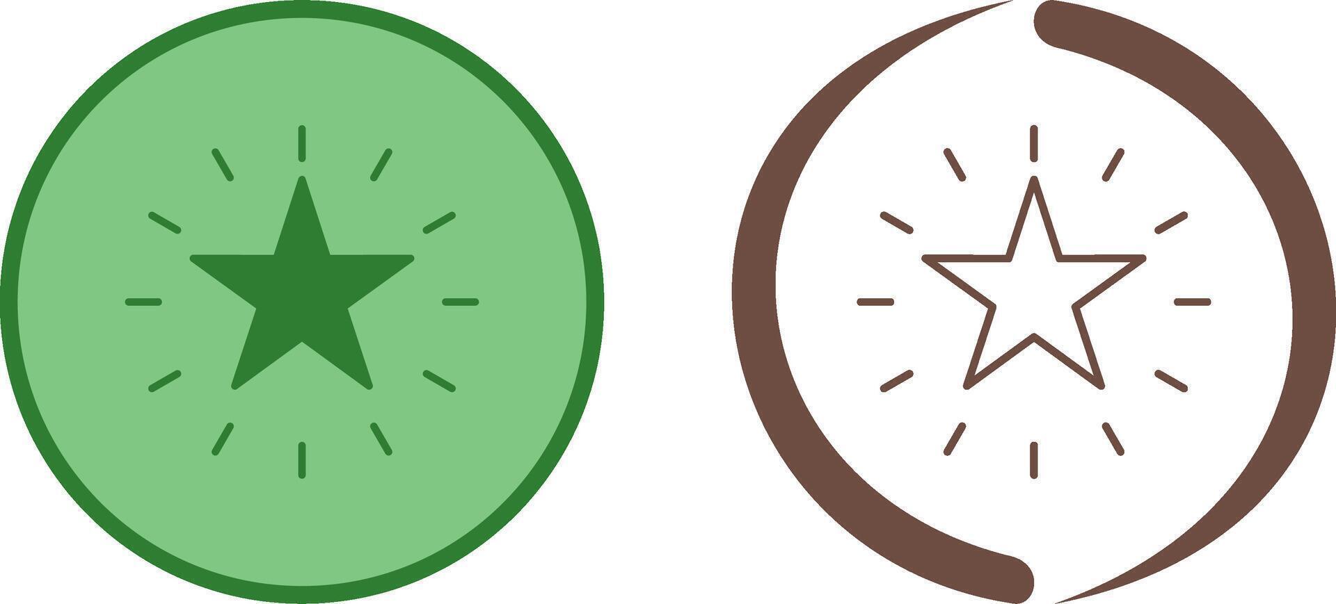 Unique Star Icon Design vector