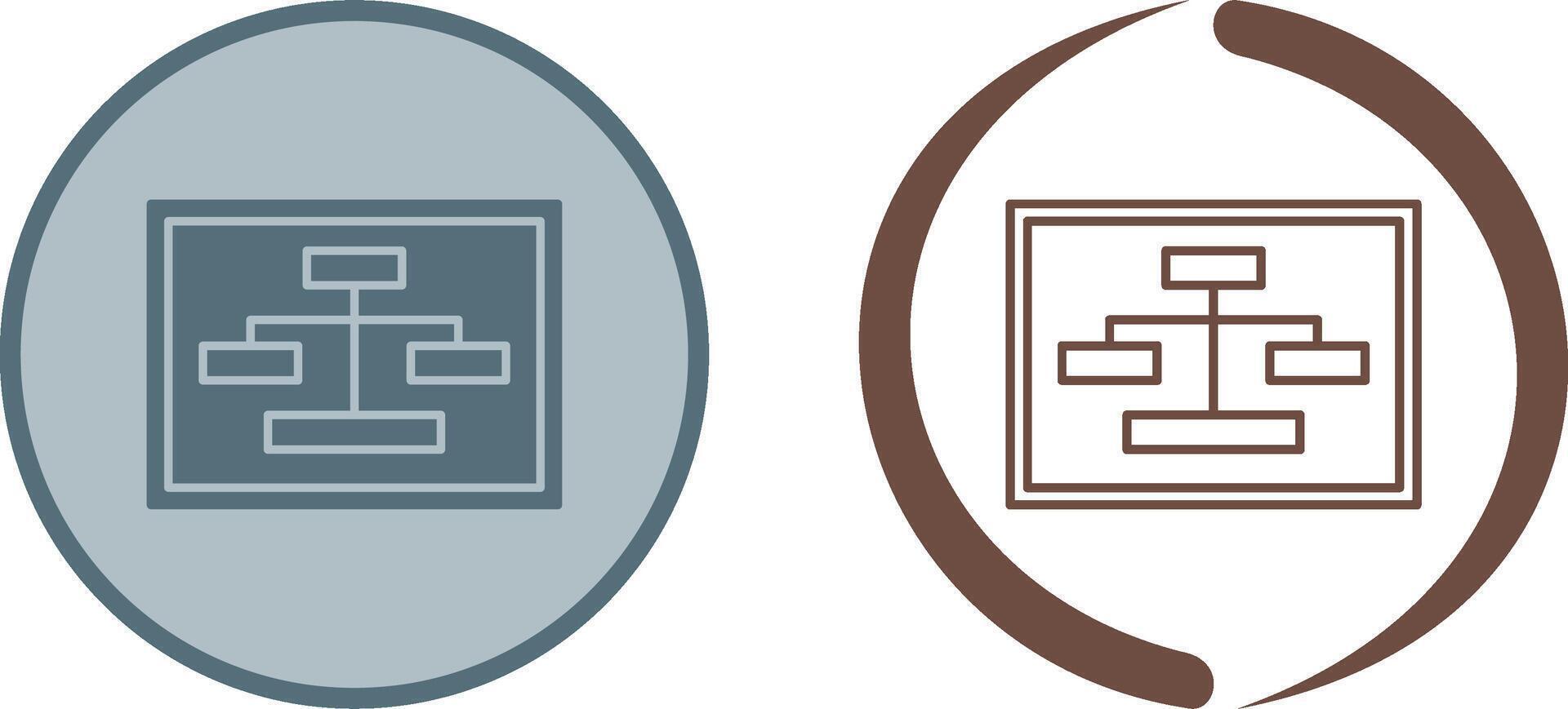 Unique Seo Structure Icon Design vector