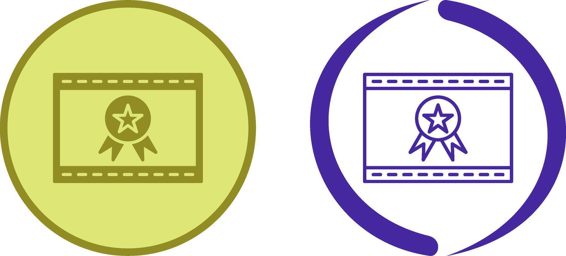 Unique Web Award Icon Design vector