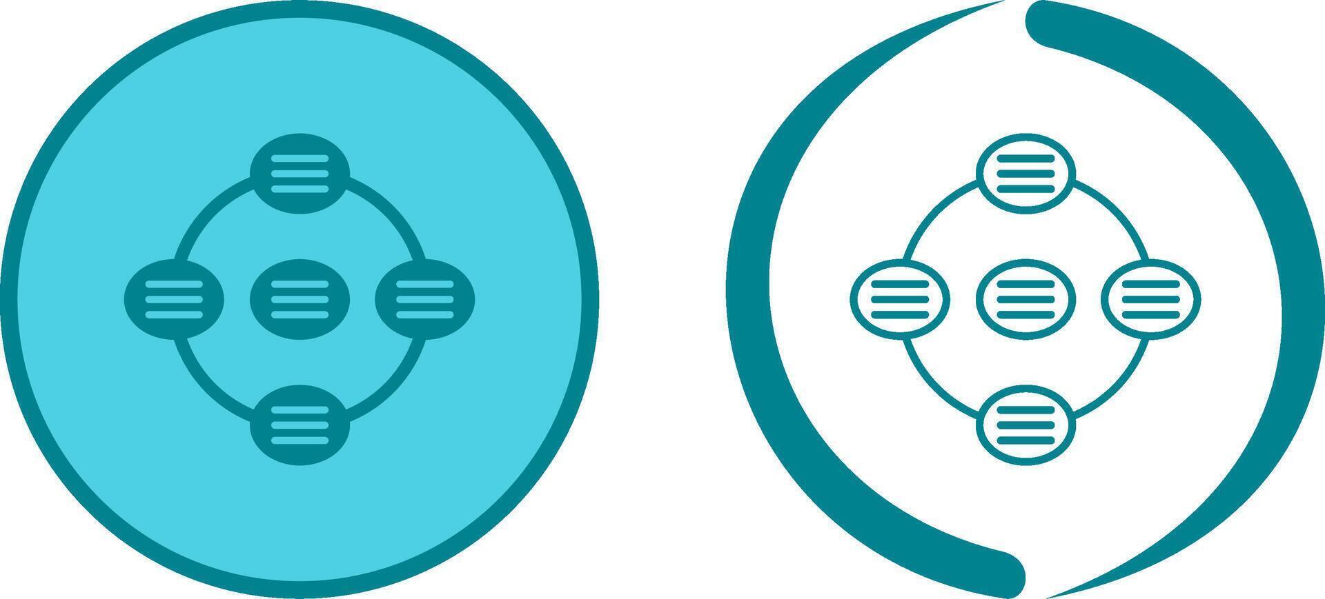Unique Strategy Connsultation Icon Design vector