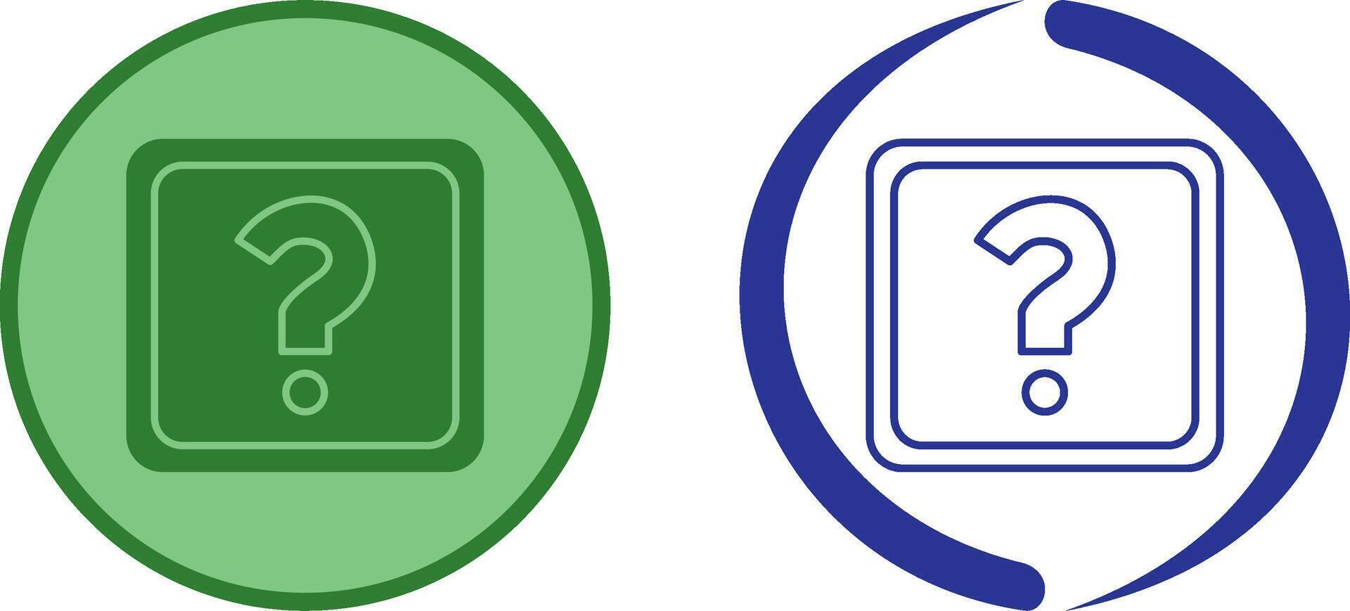 Unique Question Mark Icon Design vector