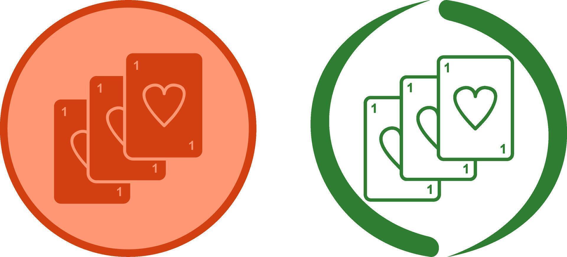 Unique Deck of Cards Icon Design vector