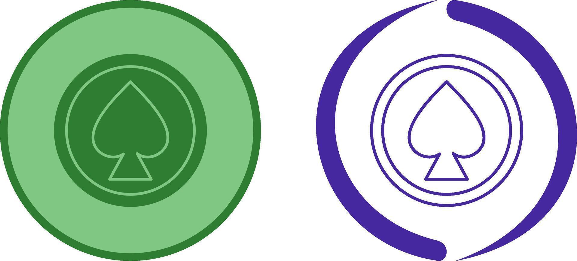 Unique Spade Icon Design vector