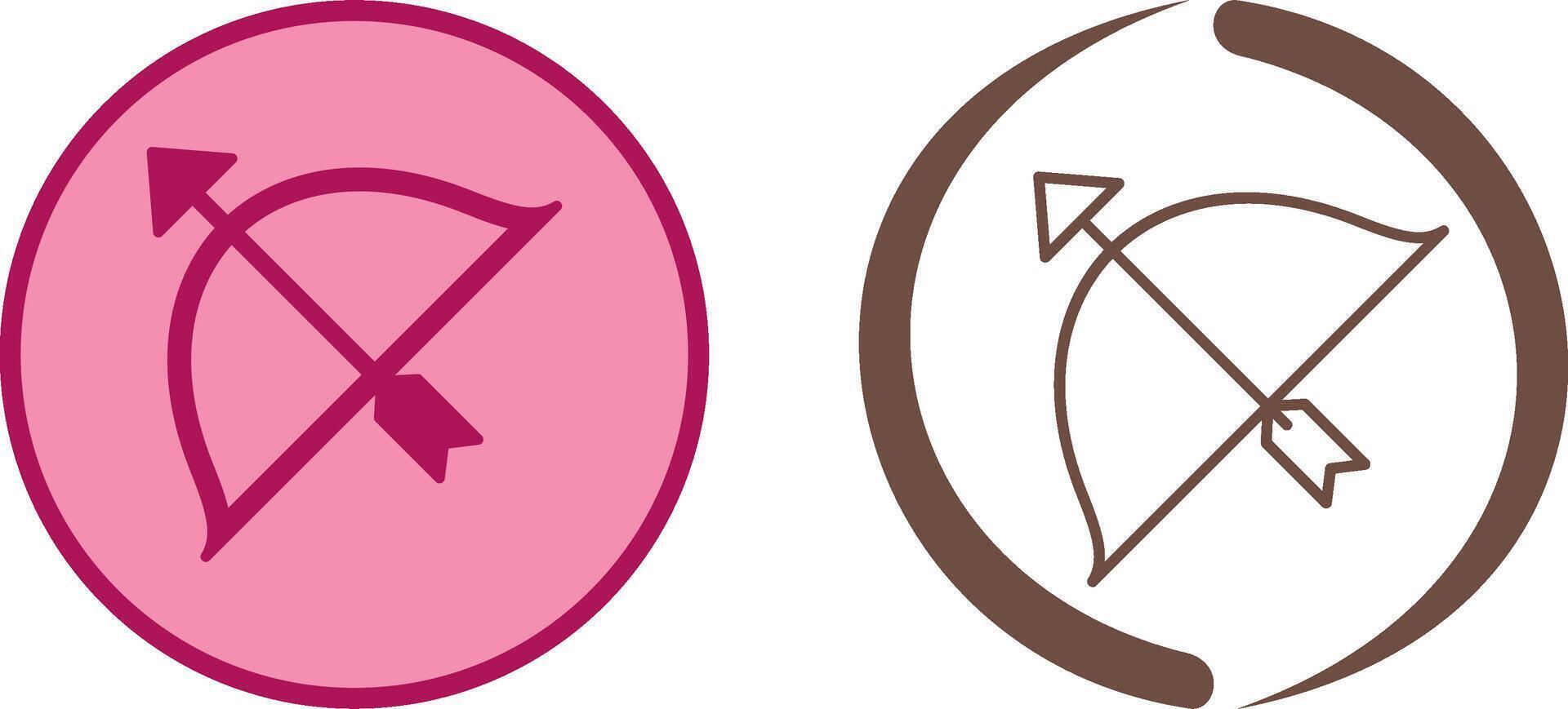 Unique Archery Icon Design vector