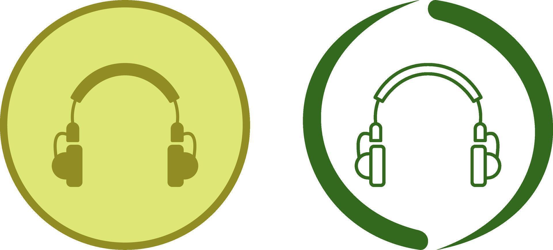 Unique Headphones Icon Design vector