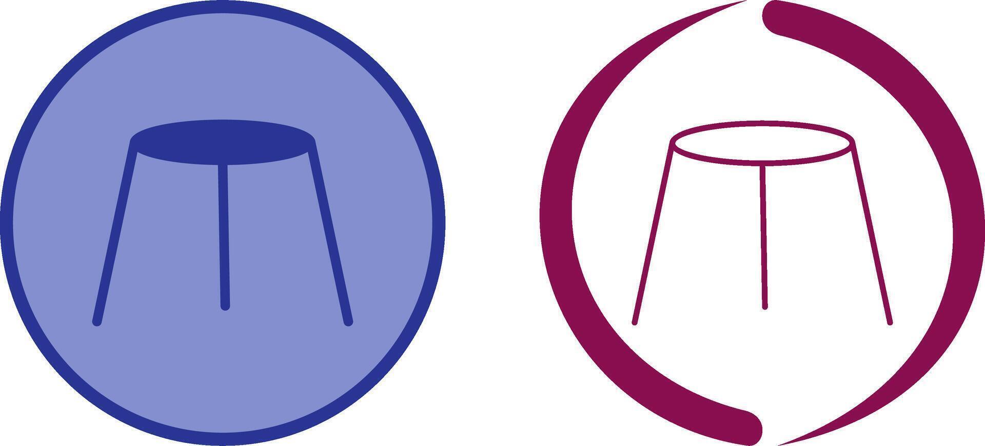 Unique Stool Icon Design vector