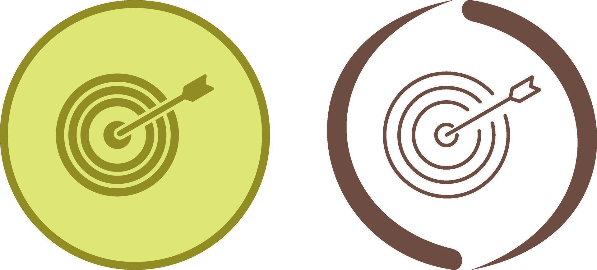 Unique Dartboard Icon Design vector