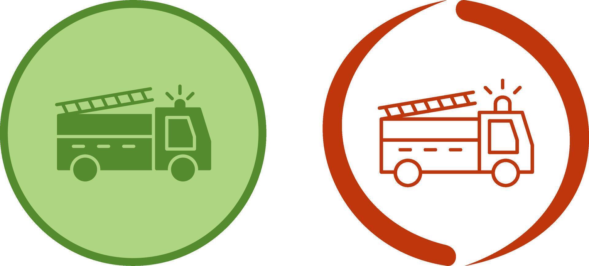 Unique Fire Truck Icon Design vector