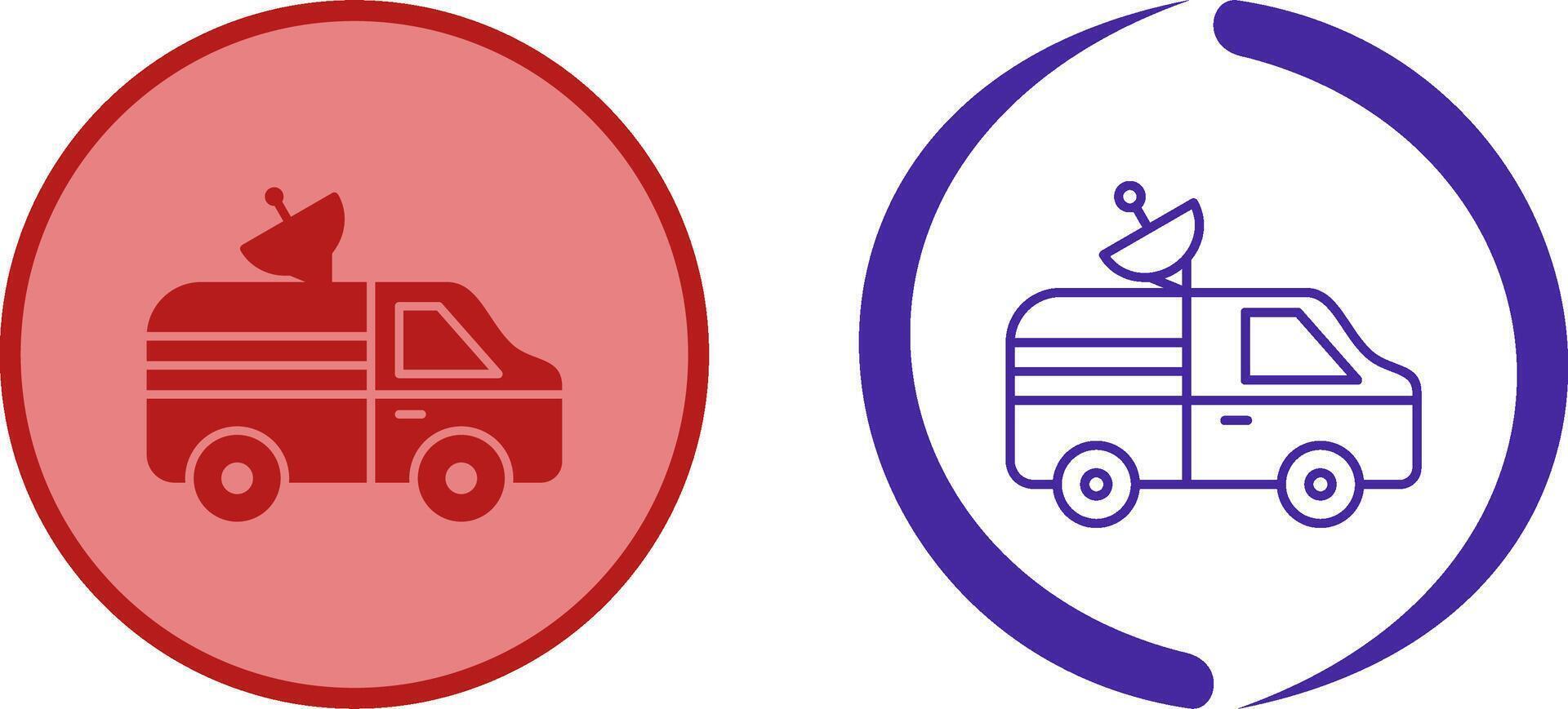 News Van Icon Design vector