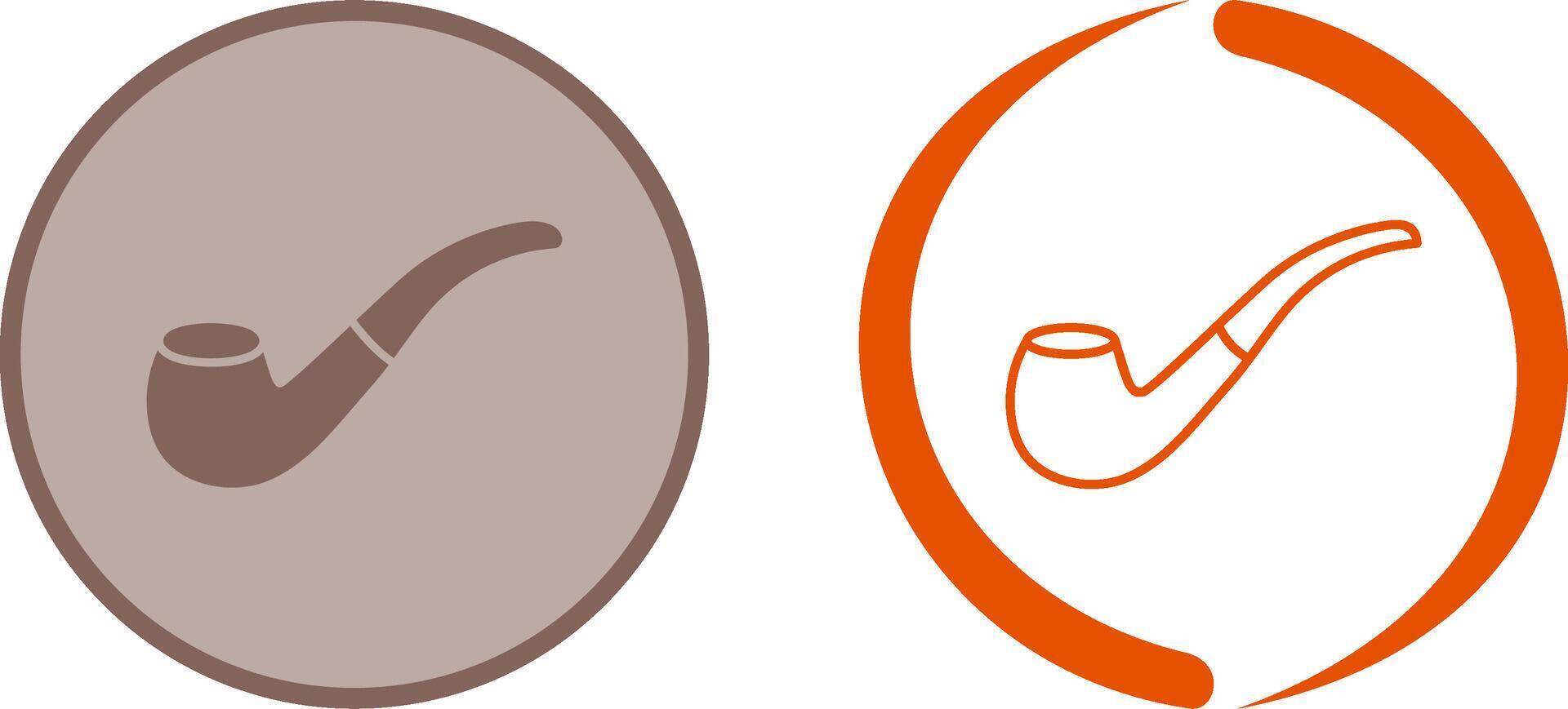 Smoking Pipe Icon Design vector