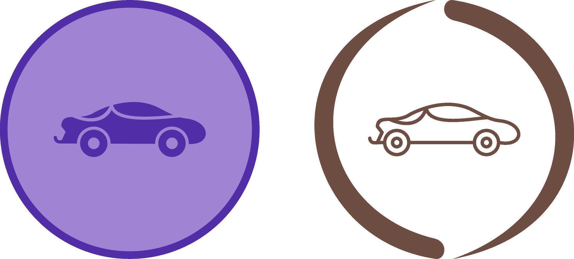 Sports Car Icon Design vector