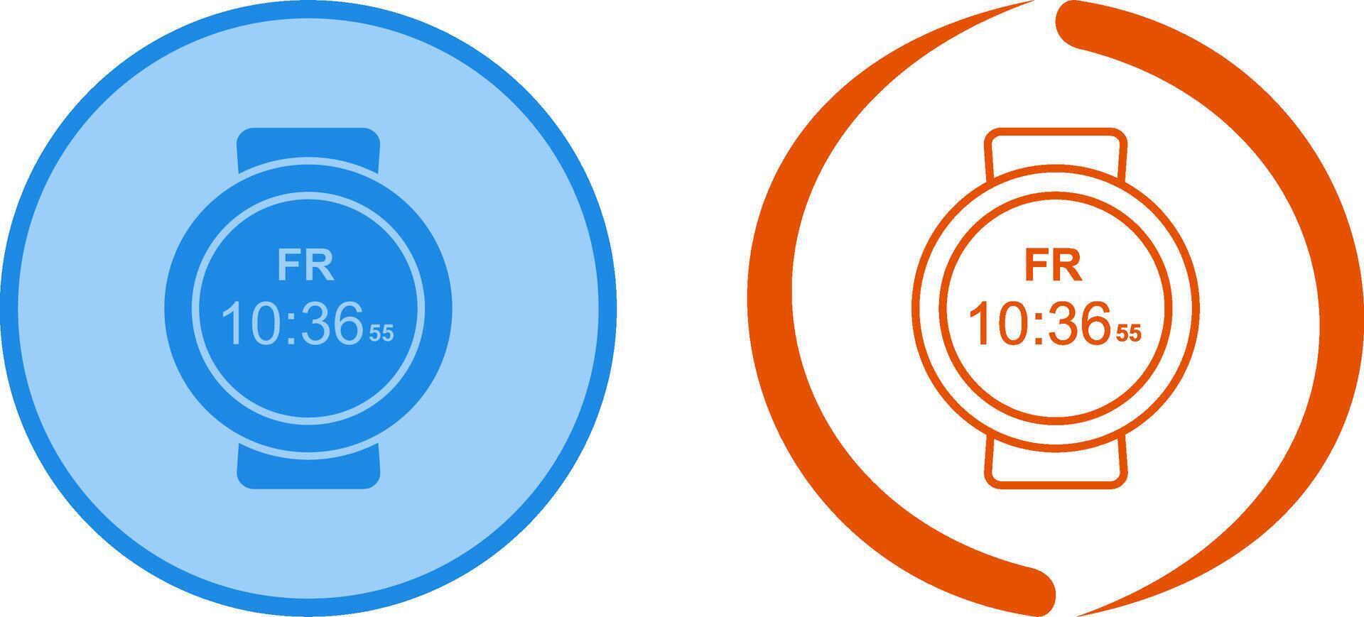 Sports Watch Icon Design vector