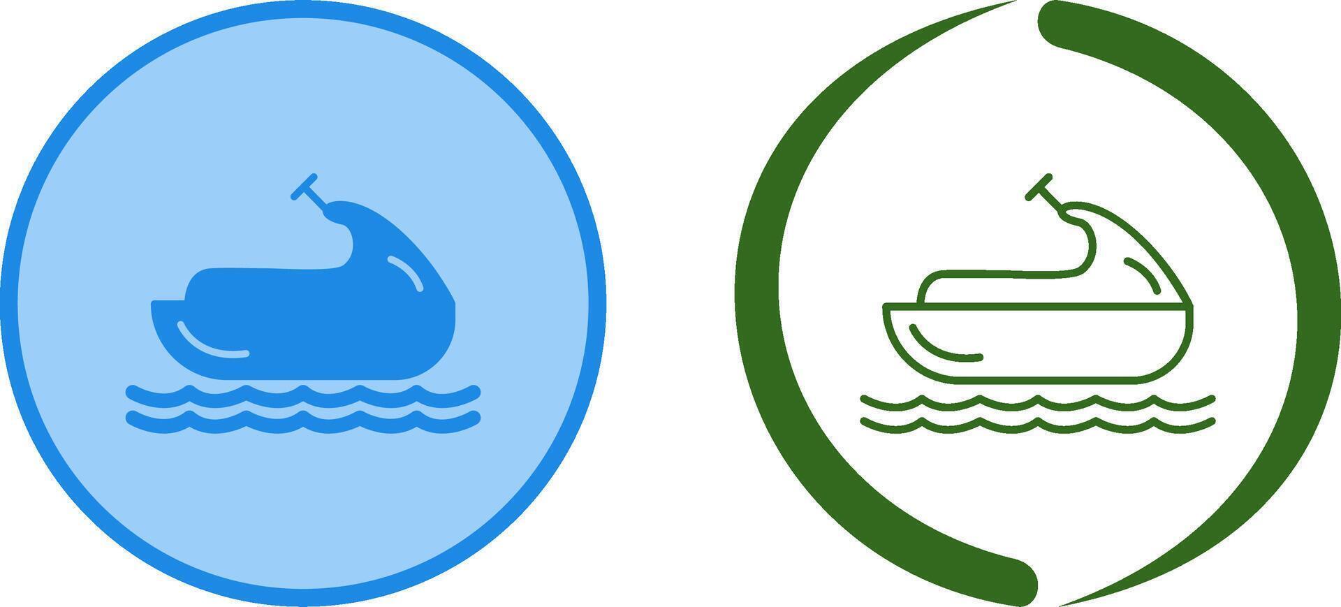 Jet Ski Icon Design vector