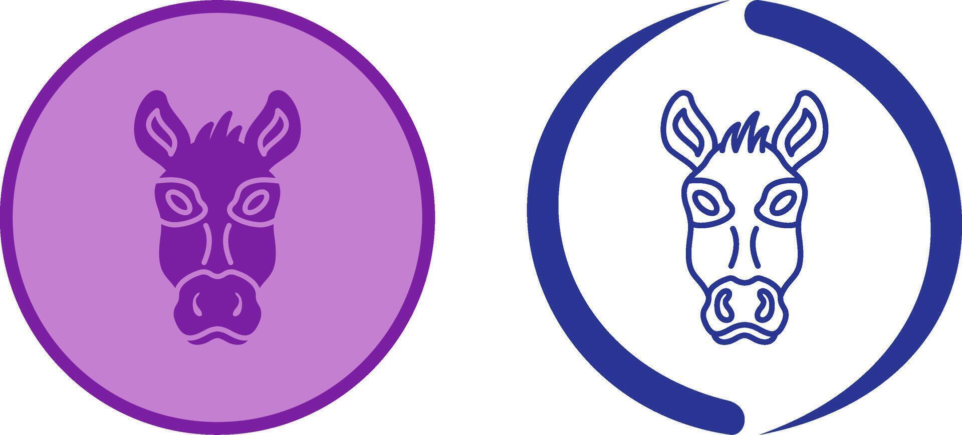 Donkey Icon Design vector