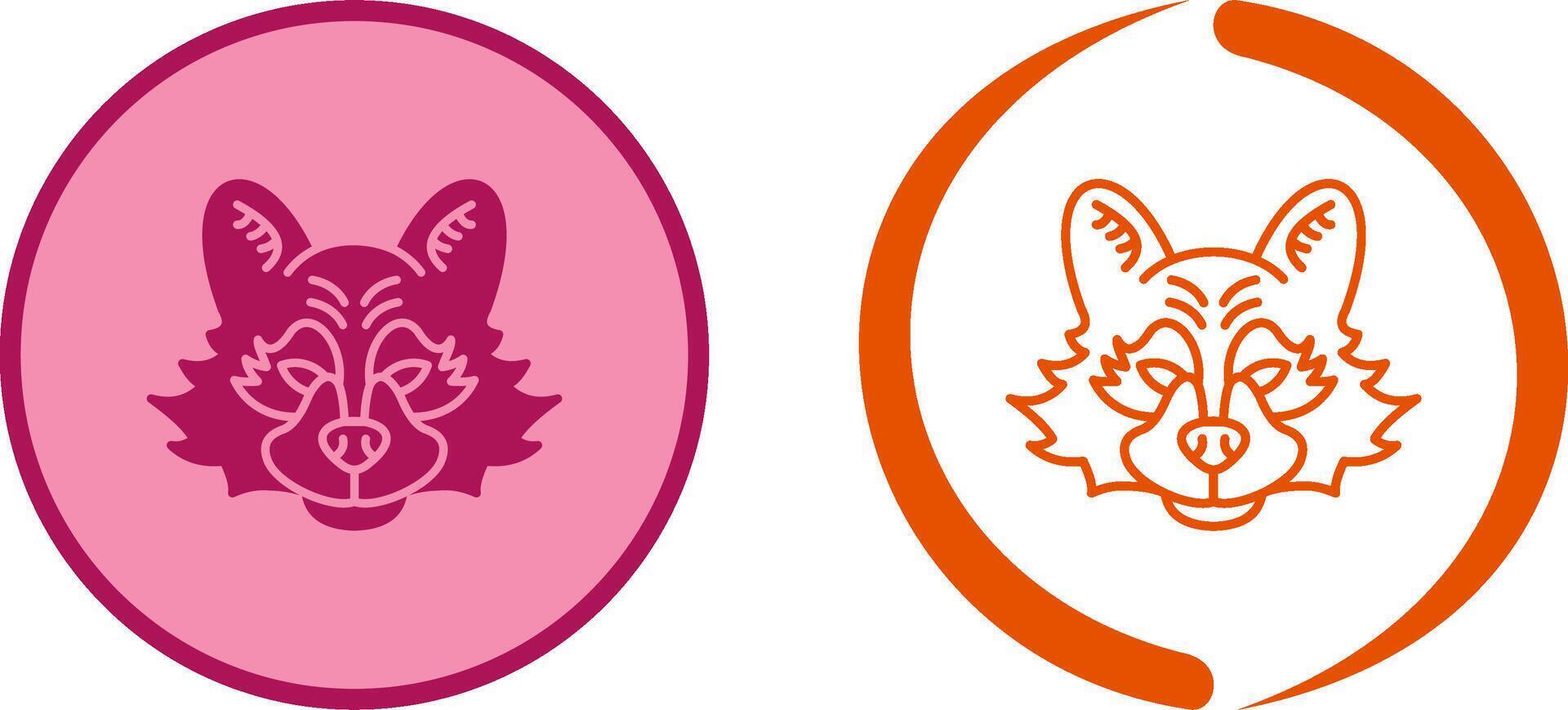 Raccoon Icon Design vector