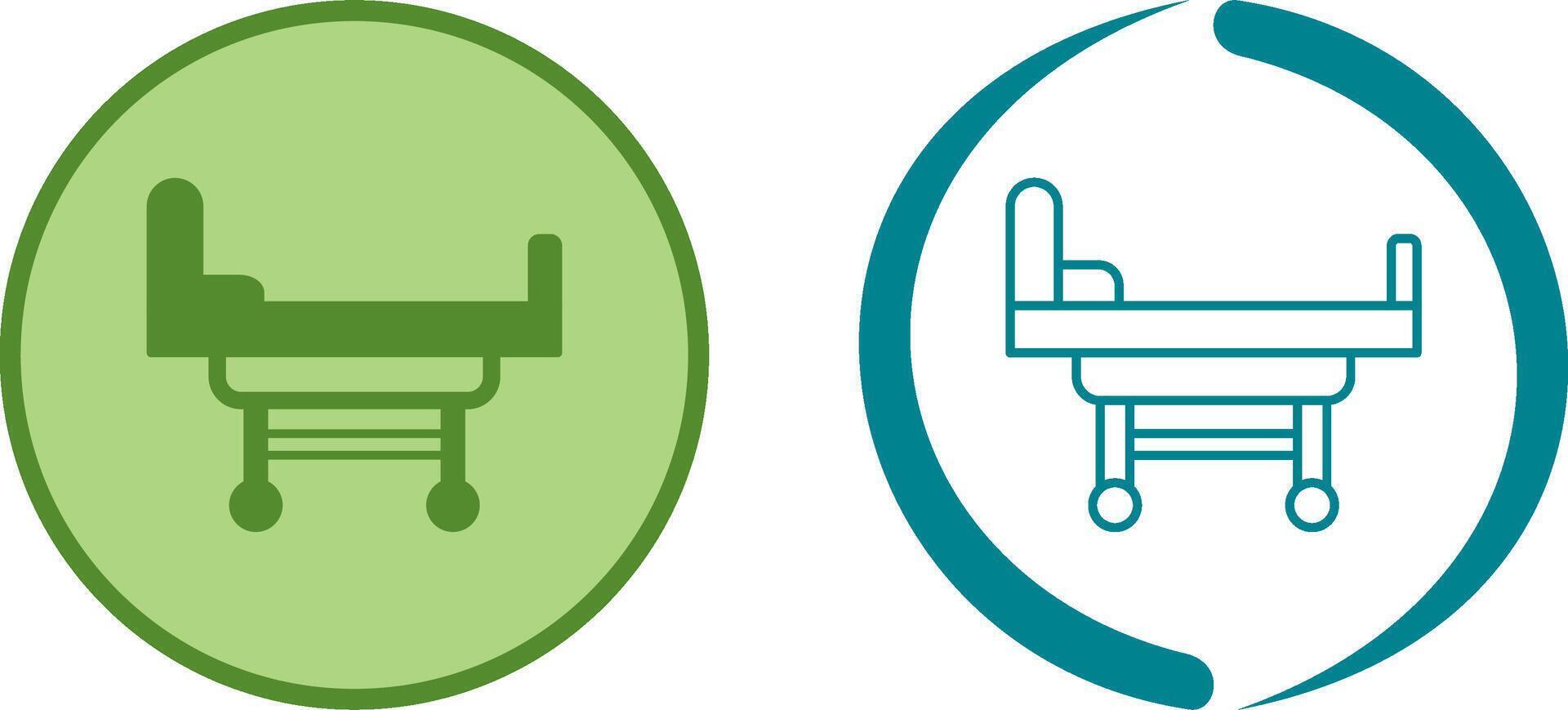 Hospital Bed Icon Design vector
