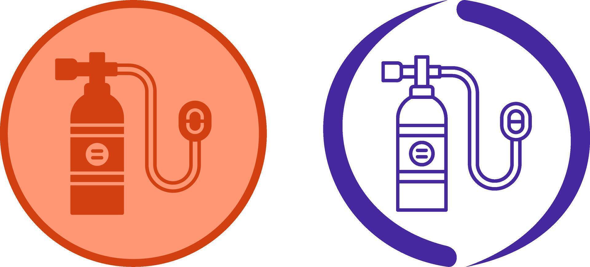 Oxygen Tank Icon Design vector