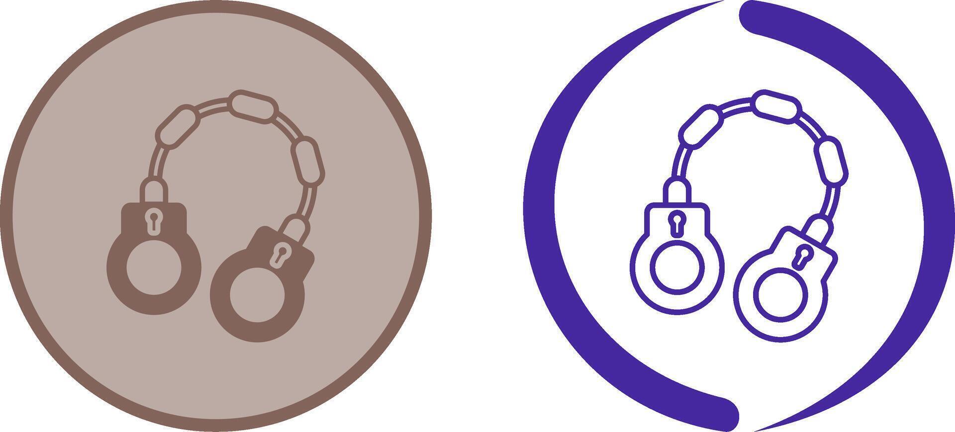 Handcuff Icon Design vector