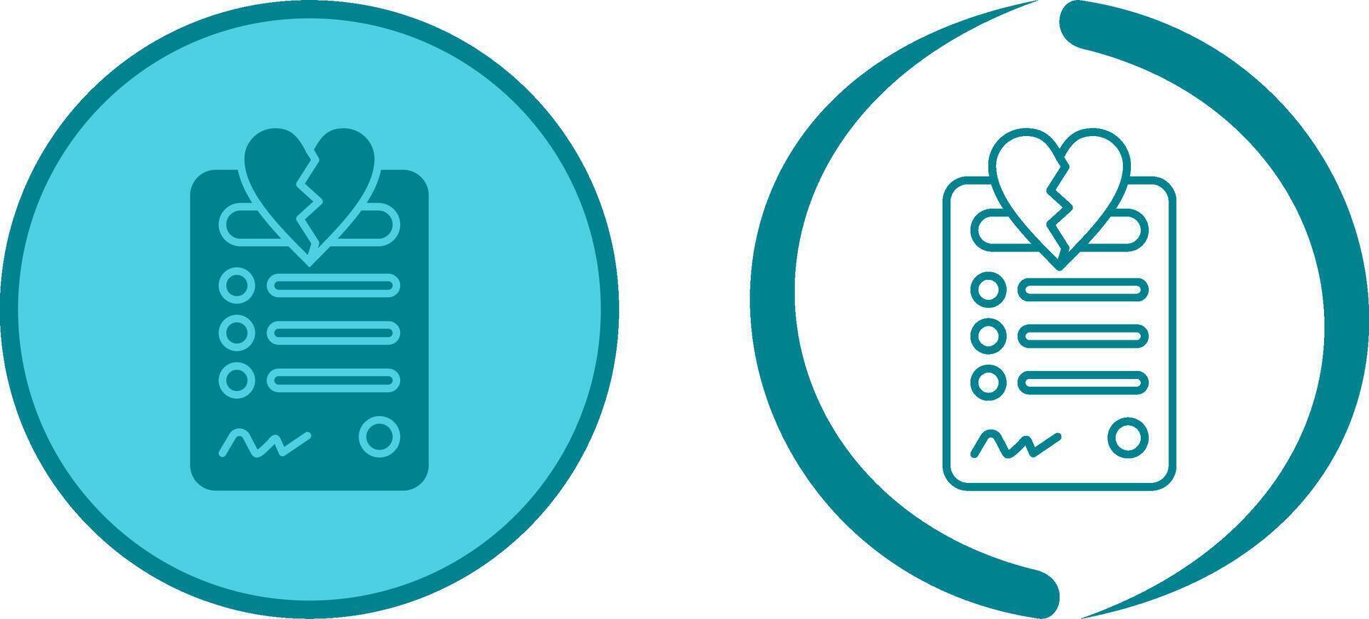 Divorce Icon Design vector