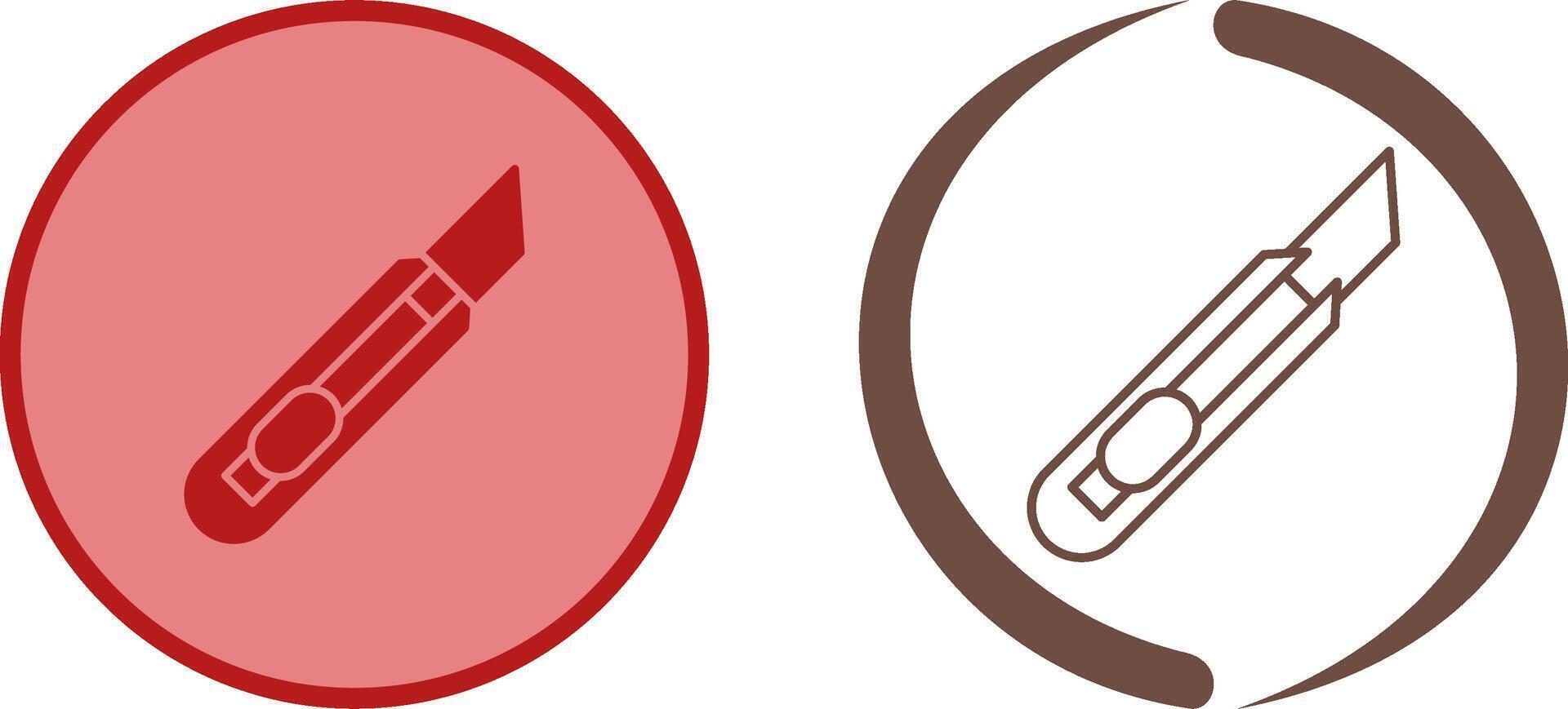 Stationery Knife Icon Design vector