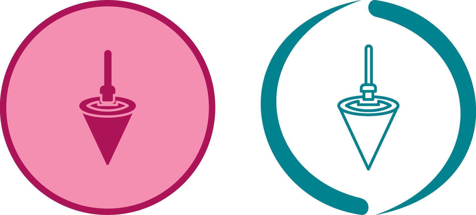 Plumb Bob Icon Design vector
