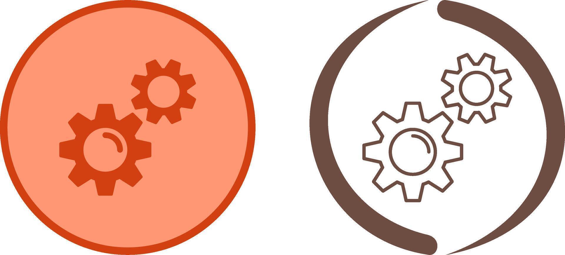 Gears Icon Design vector