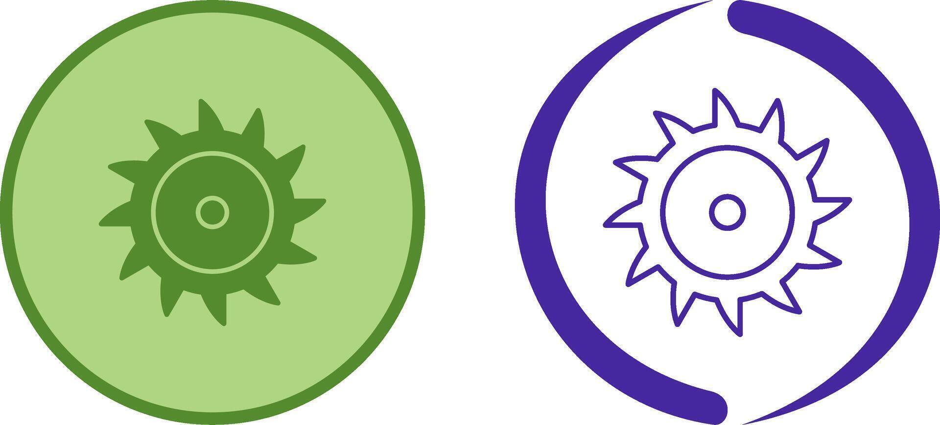 Saw Blade Icon Design vector