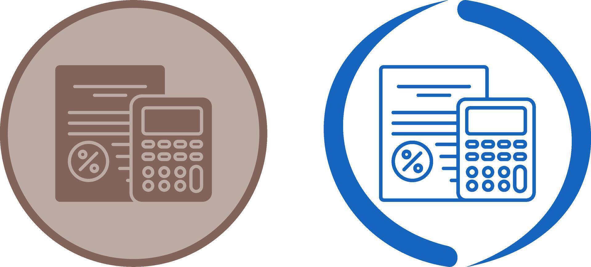 Tax Icon Design vector