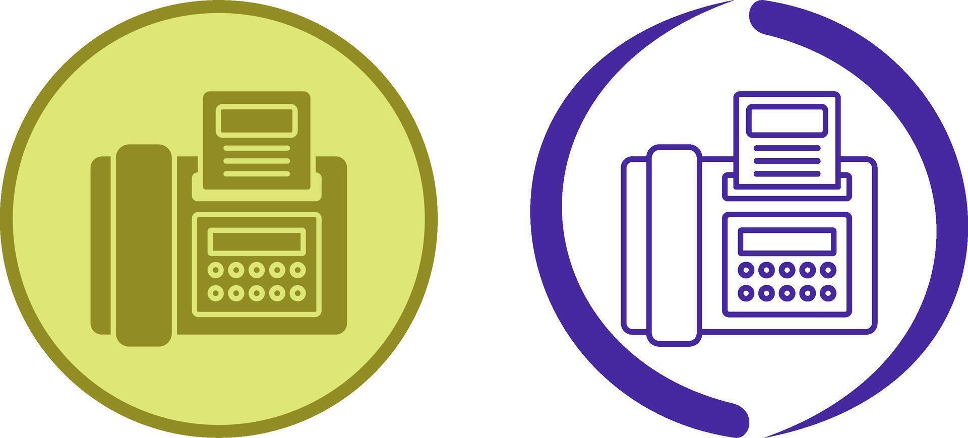 Fax Icon Design vector