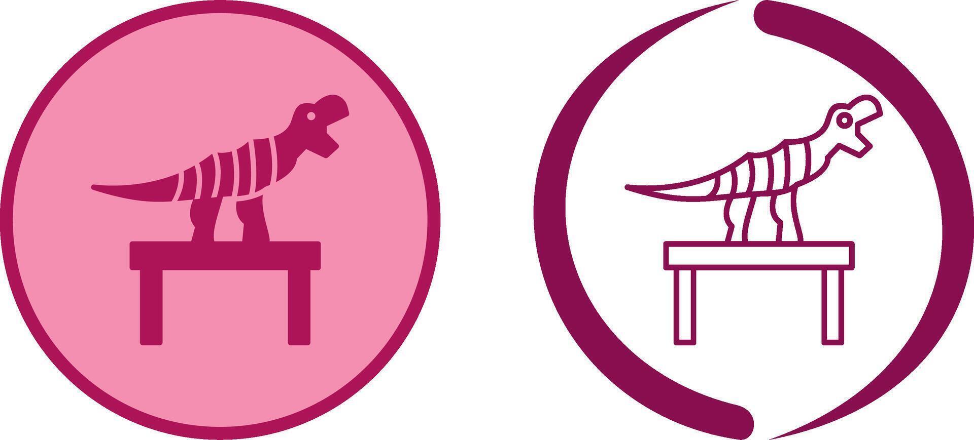 Bones Exhibit Icon Design vector
