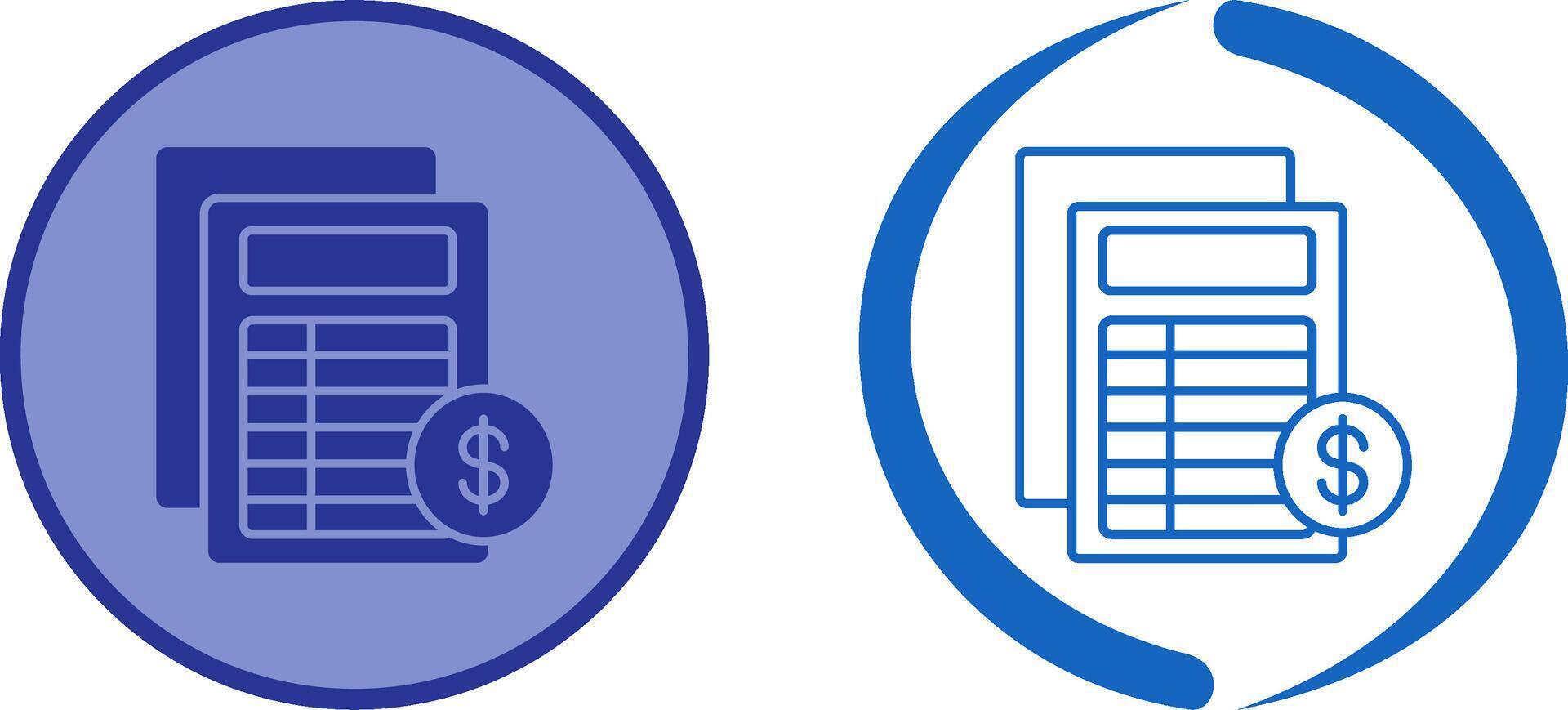 Invoice Icon Design vector