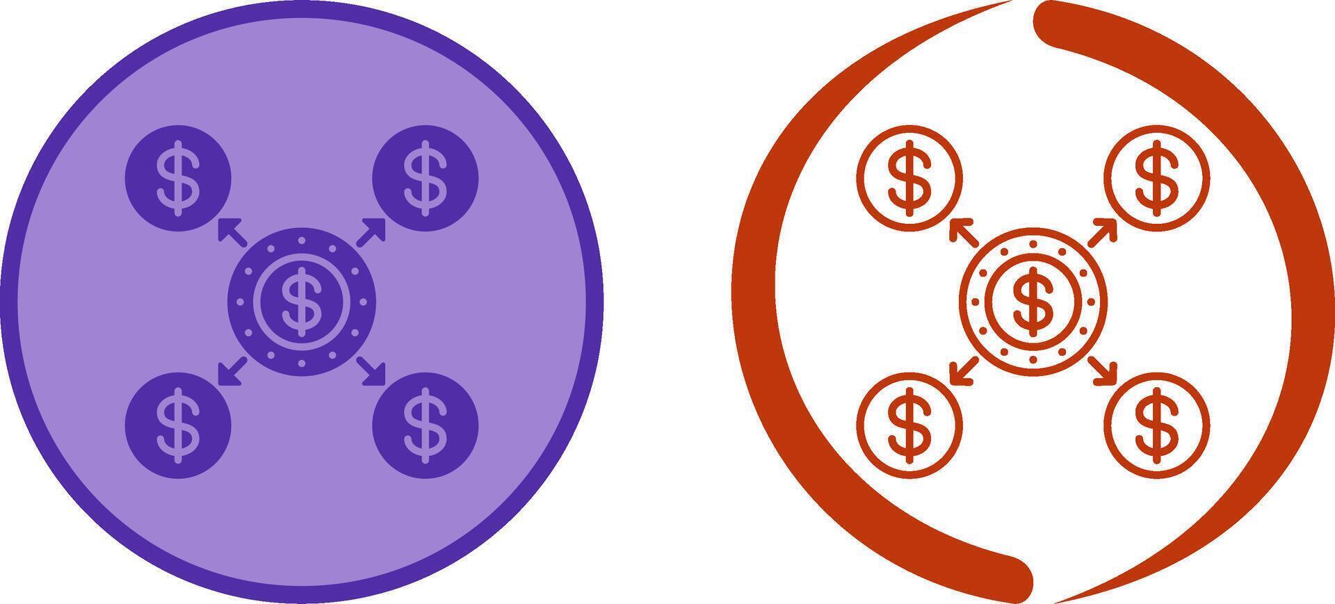 Distribution Icon Design vector