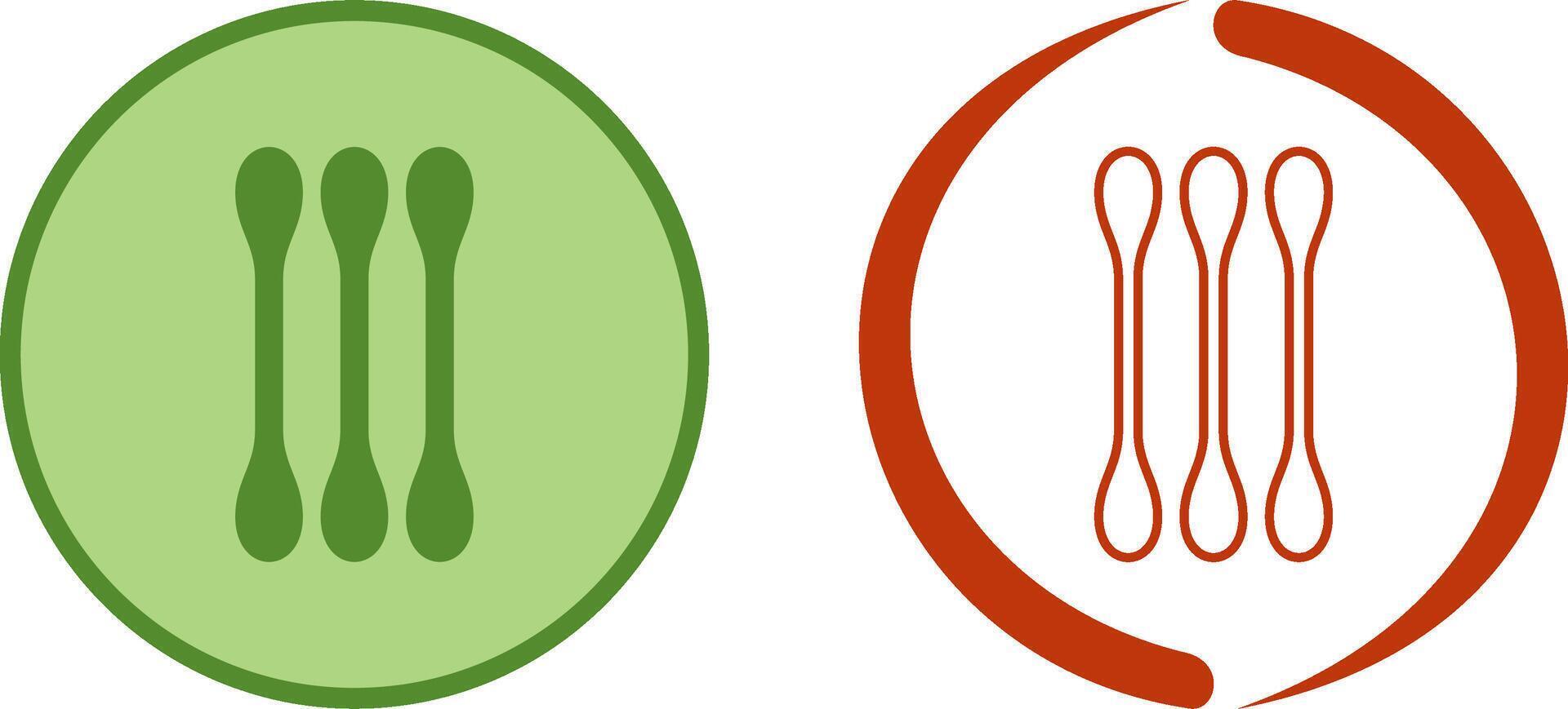 Cotton Bud Icon Design vector