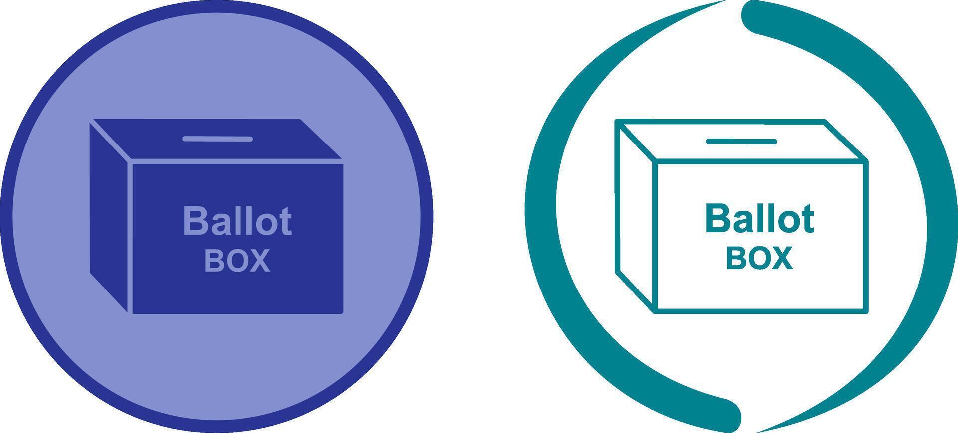 Ballot Box Icon Design vector