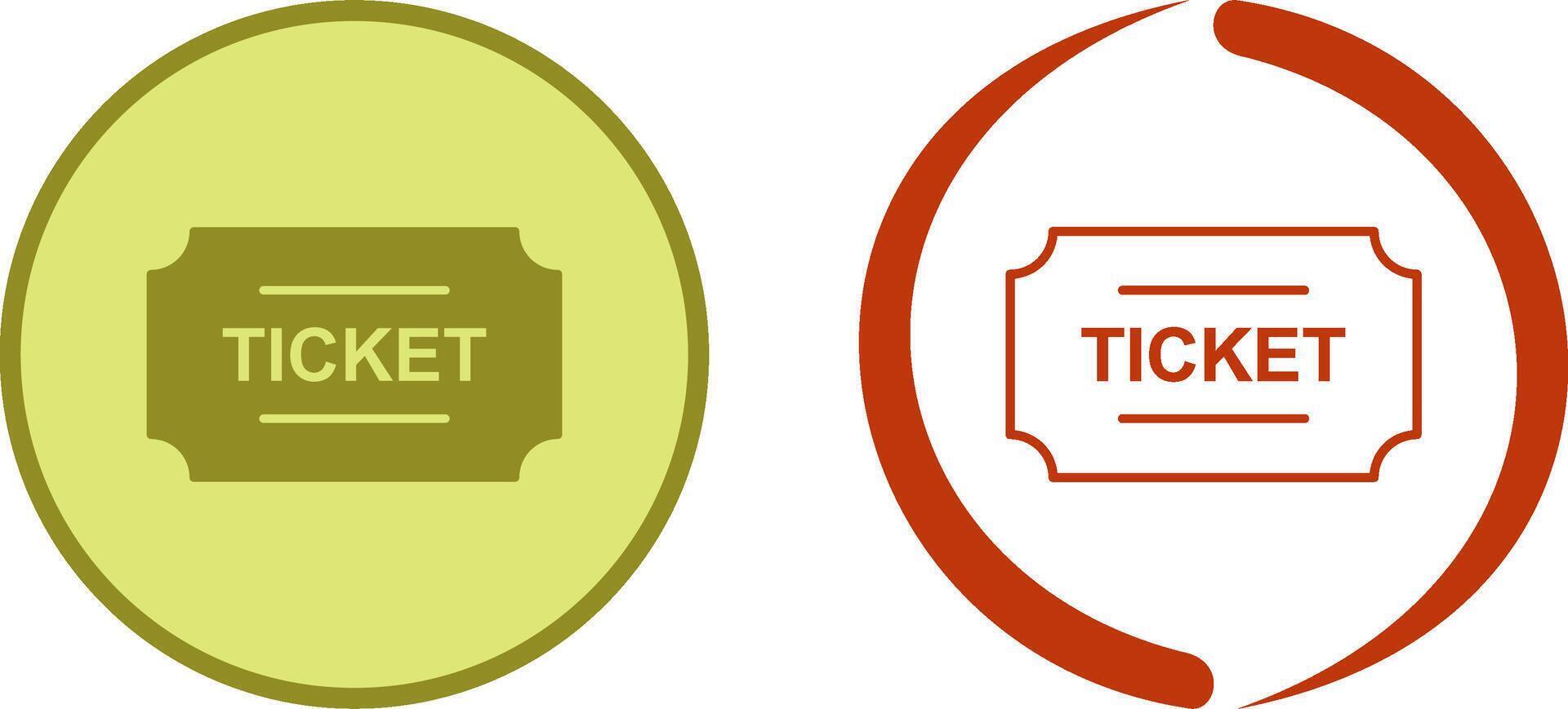 Tickets Icon Design vector