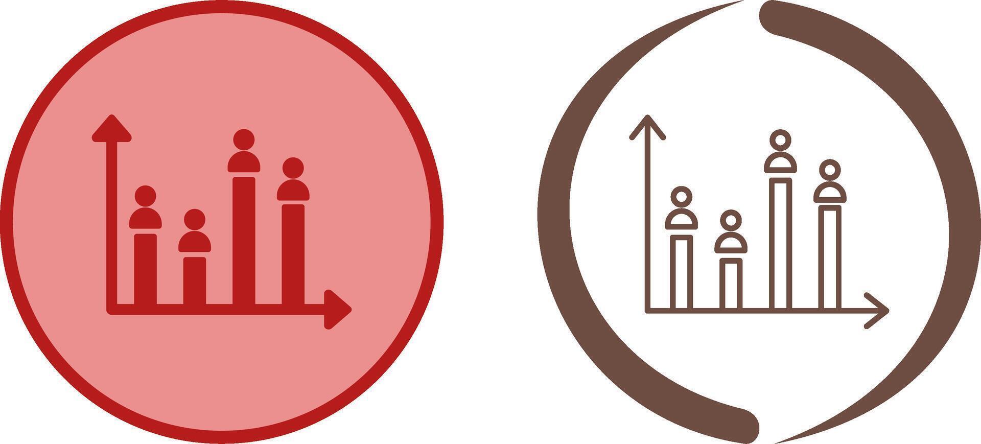 Candidate Graph Icon Design vector