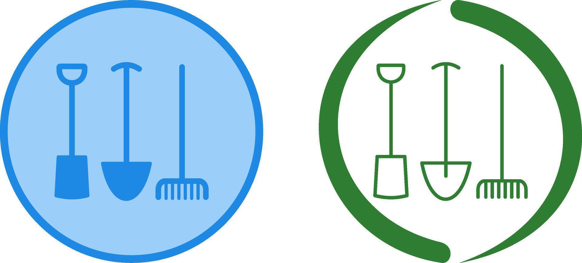 Gardening Tools Icon Design vector