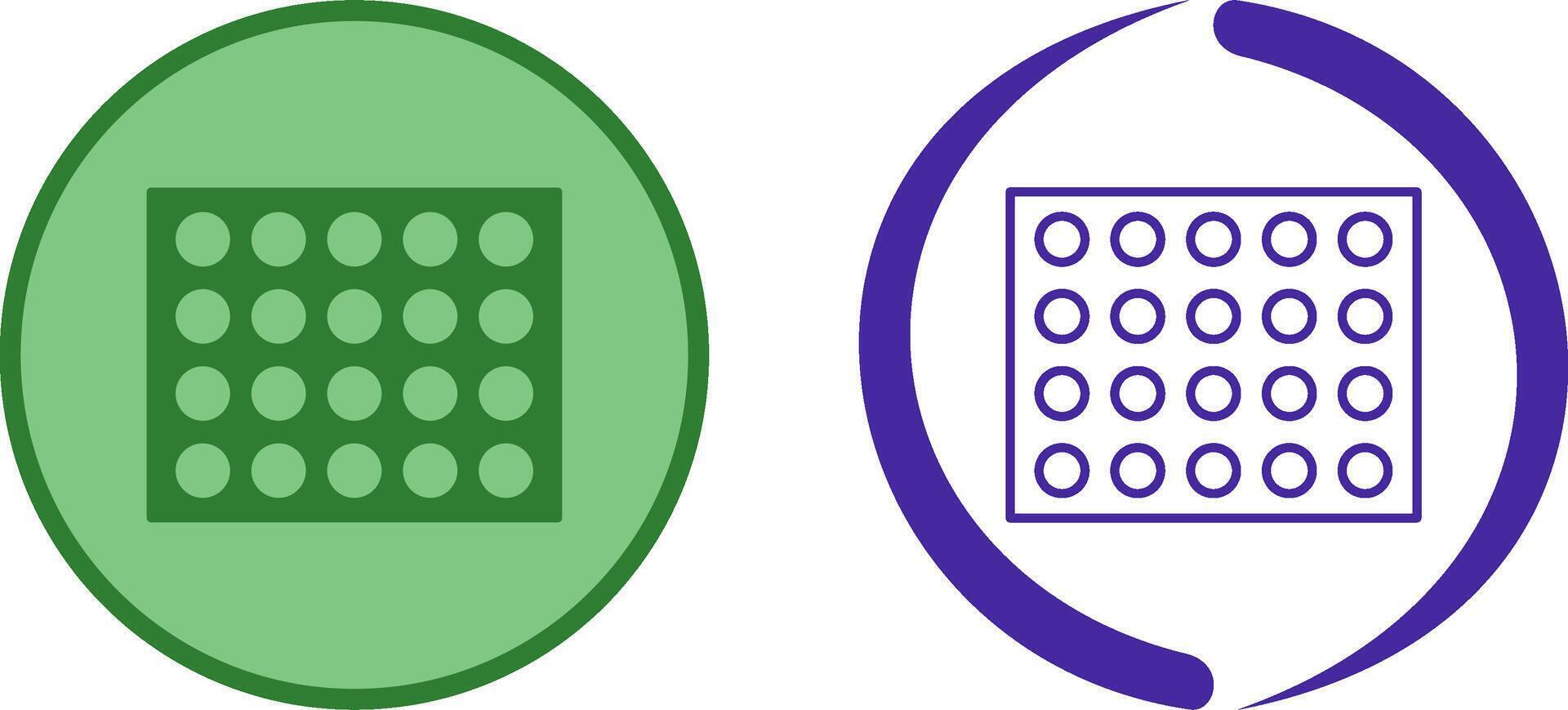 Colored Palette Icon Design vector