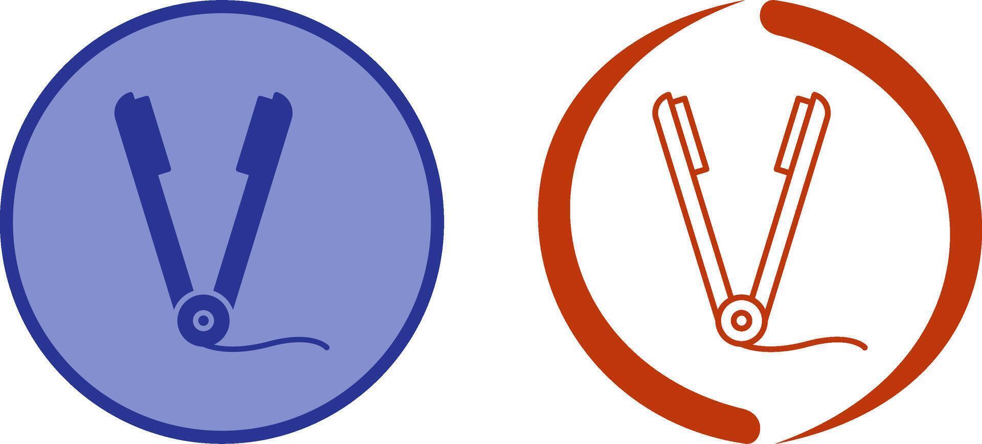 Straightener Icon Design vector
