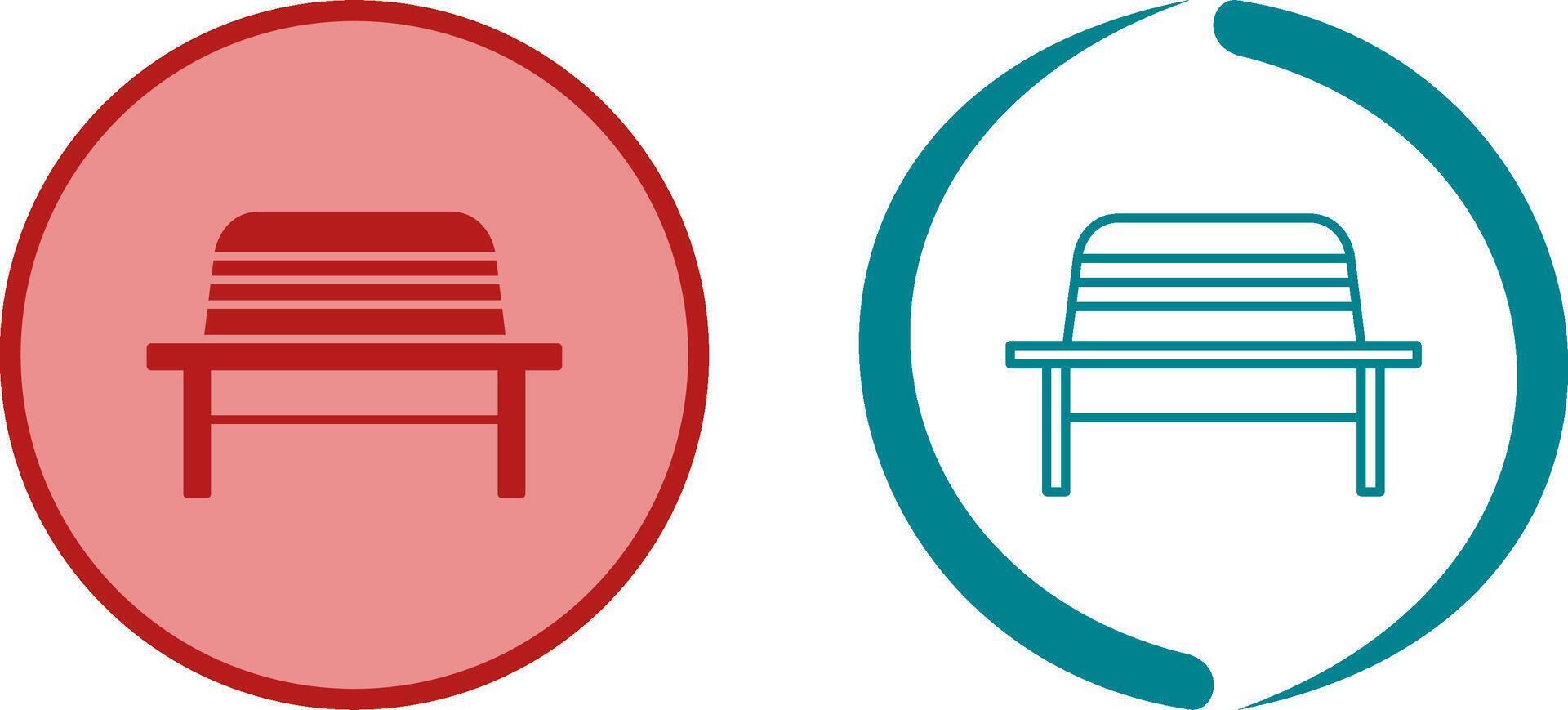Garden Bench Icon Design vector