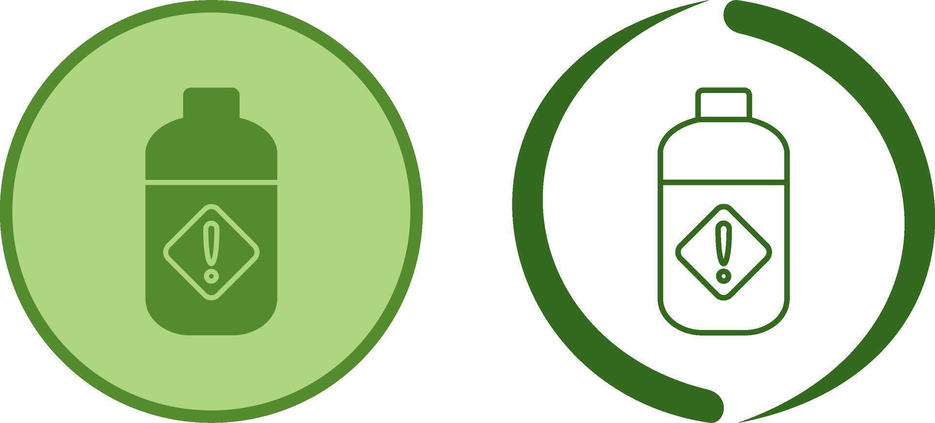 Pesticide Bottle Icon Design vector