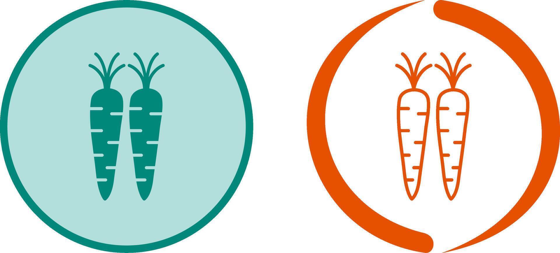 Carrots Icon Design vector