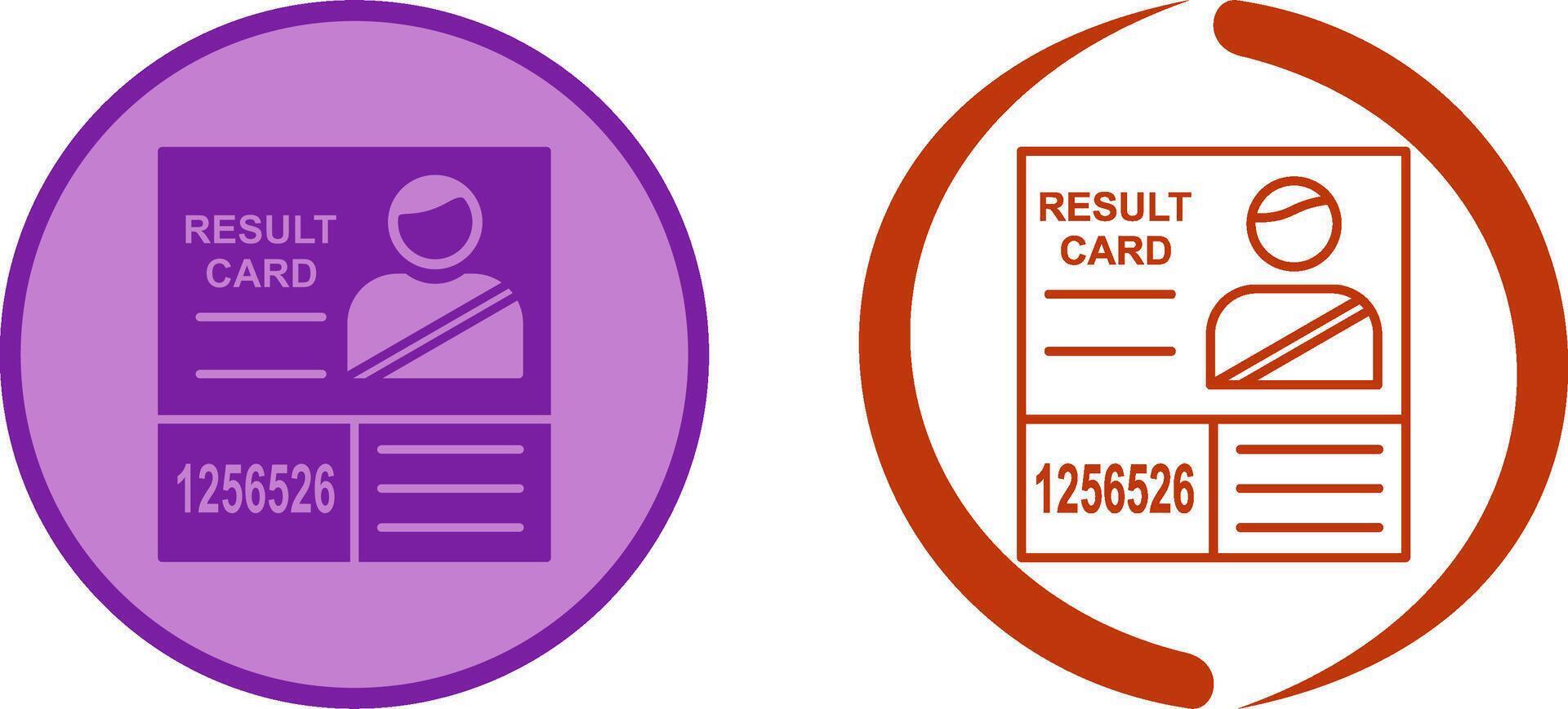 Candidate Results Icon Design vector