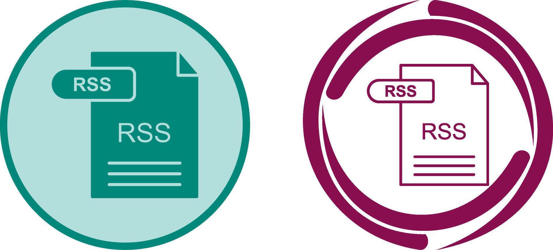 RSS Icon Design vector