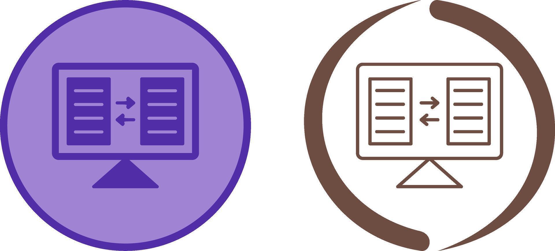 File Sharing Icon Design vector