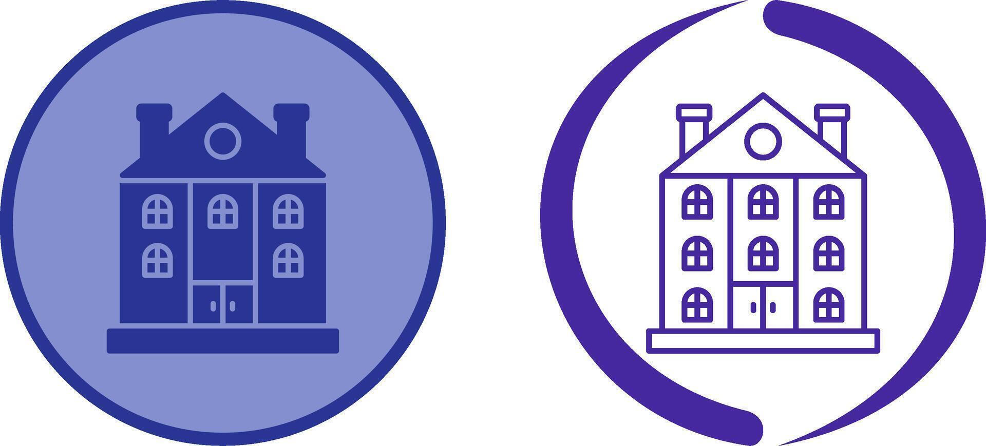 Mansion Icon Design vector