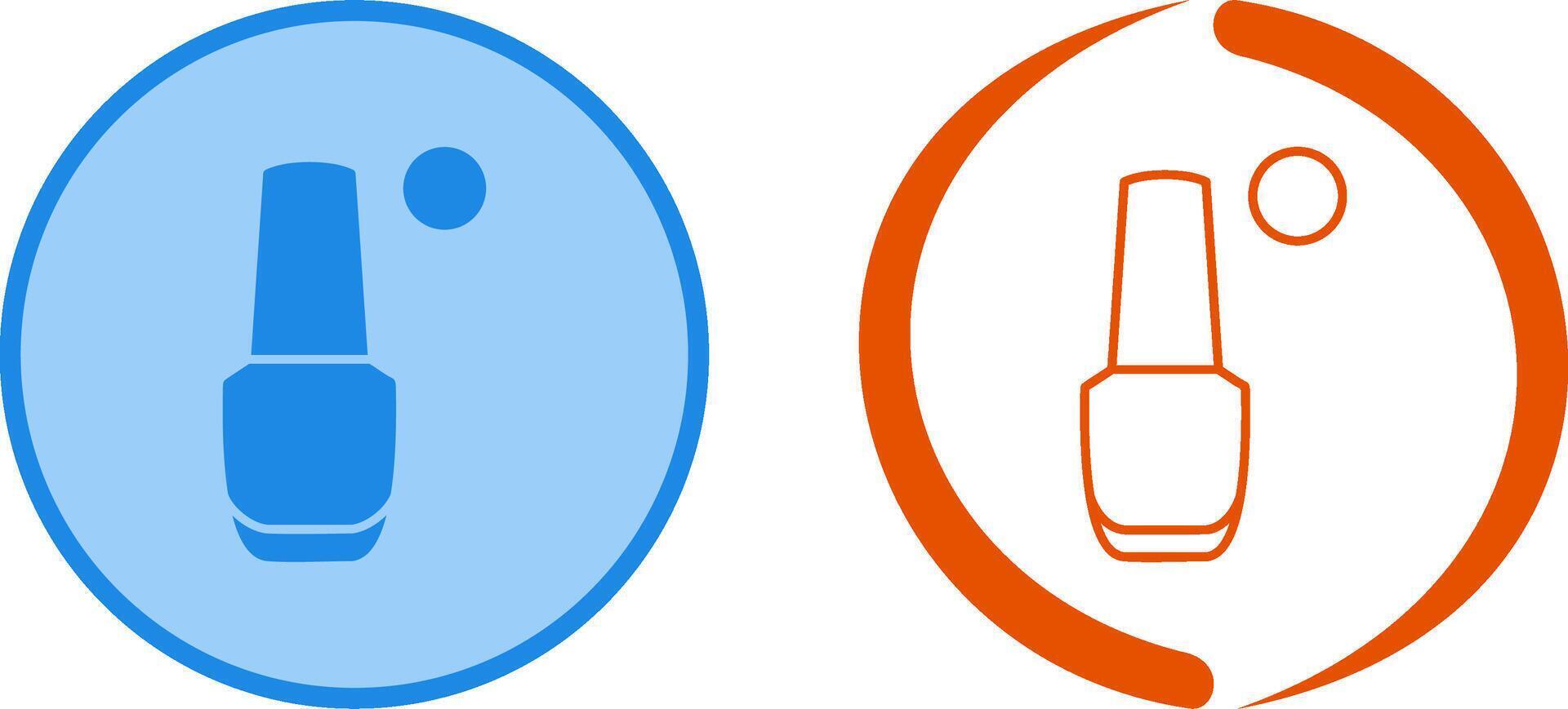 Nailpolish Icon Design vector
