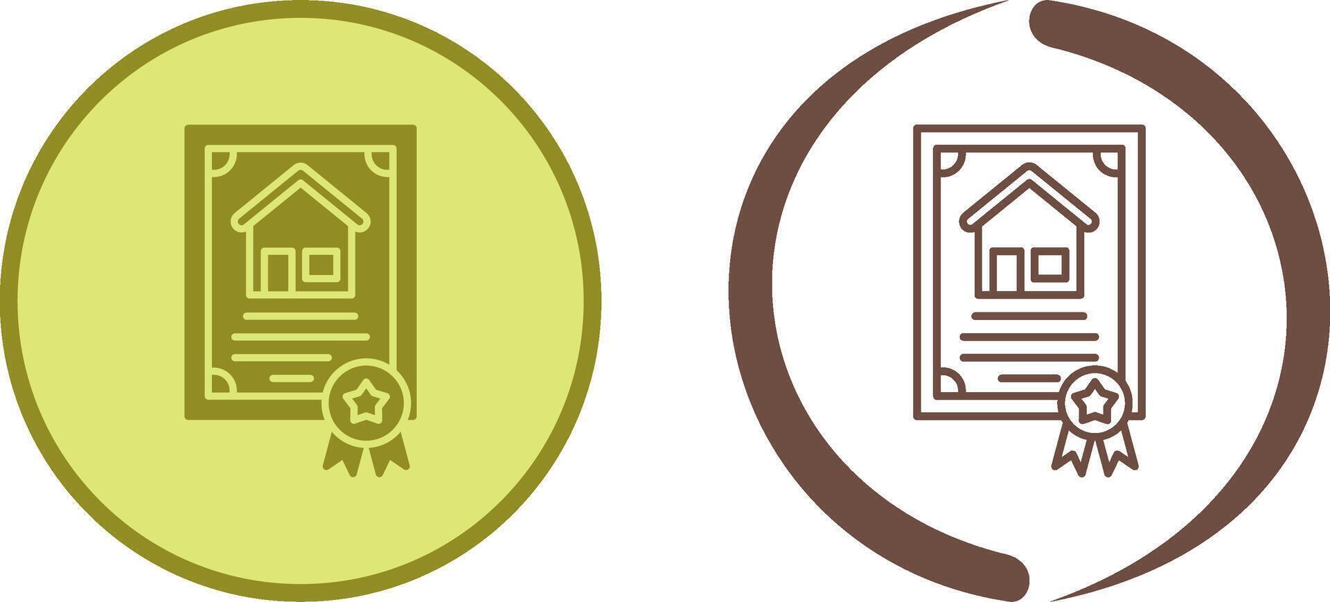 Certificate Icon Design vector